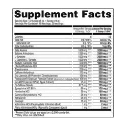 Apollon Nutrition Assassin Black Tulip -Fit Life Shop Apollon Nutrition Assassin Black Tulip Ingredients