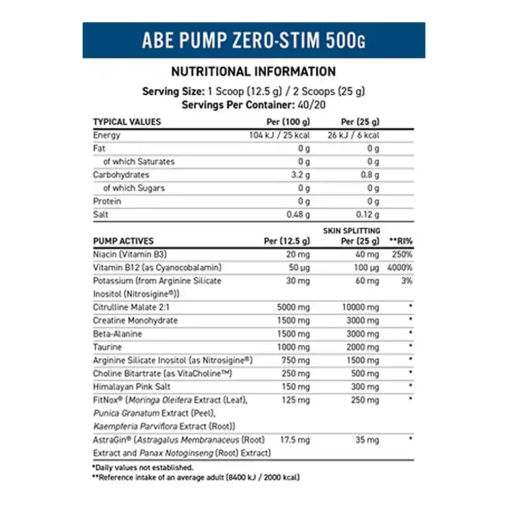 Applied Nutrition ABE Pump Pre-Workout 6 Applied Nutrition ABE Pump Pre-Workout - Image 4