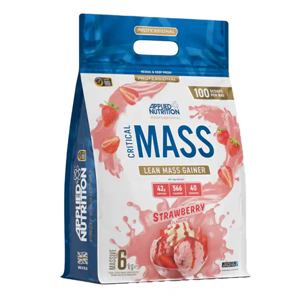 Fit Life Shop -Fit Life Shop Applied Nutrition Critical Mass Professional Lean Mass Gainer 6kg Strawberry