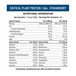 Applied Nutrition Critical Plant Protein 1.8kg -Fit Life Shop Applied Nutrition Critical Plant Protein Nutritional