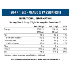 Applied Nutrition ISO-XP Whey Protein Isolate 1kg 15 Applied Nutrition ISO-XP Whey Protein Isolate 1kg -Fit Life Shop Applied Nutrition ISO XP Whey Protein Nutritional Information