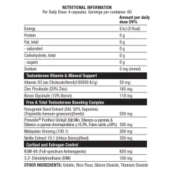 Chaos Crew Alpha Test & Turk Stack -Fit Life Shop Chaos Crew Alpha Test Booster Nutritional Information 1