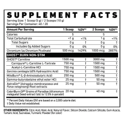 Ghost Burn Non-Stim 7 Ghost Burn Non-Stim -Fit Life Shop Ghost Burn Non Stim Ingredients