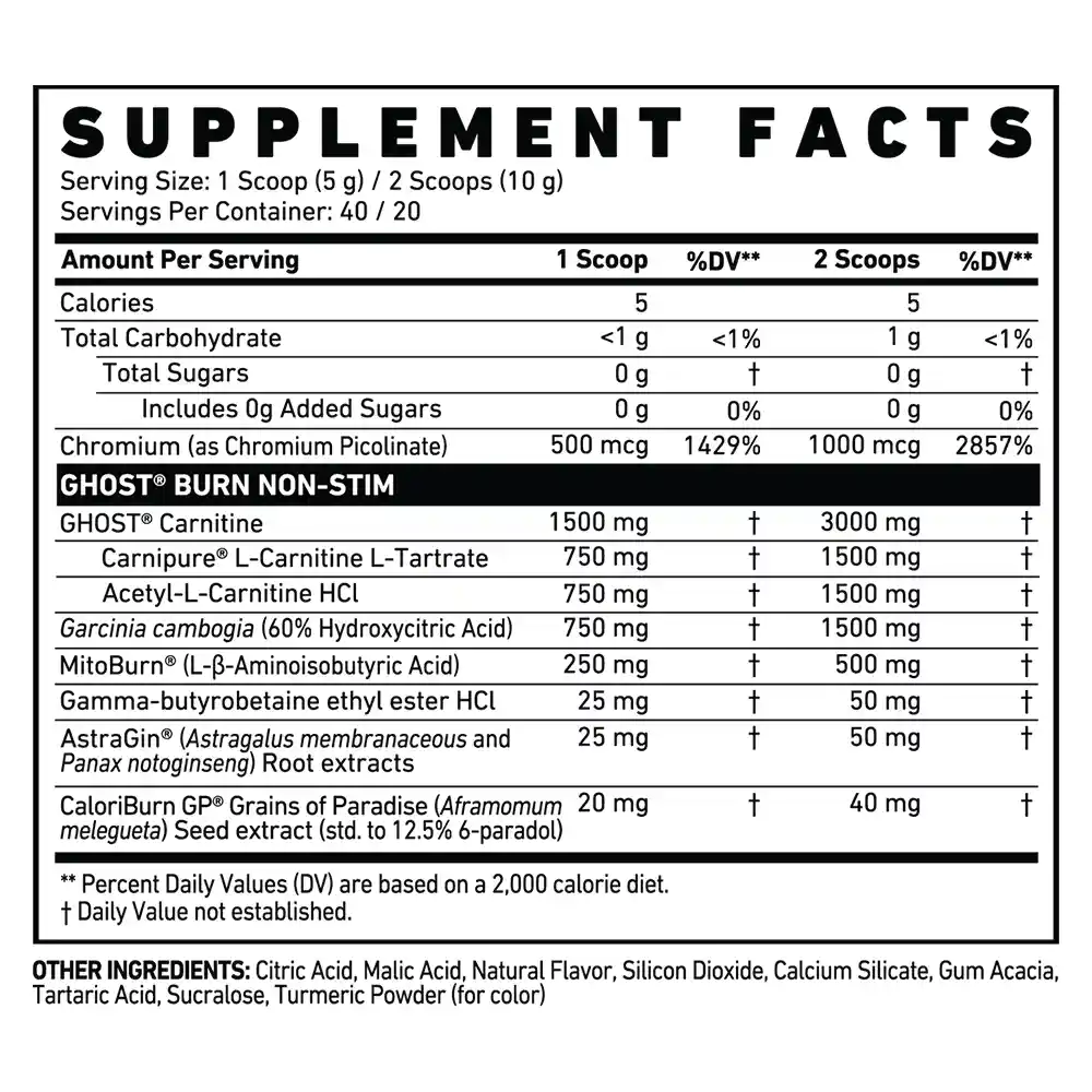 Ghost Burn Non-Stim 5 Ghost Burn Non-Stim - Image 3