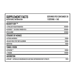 Naughty Boy Menace Pre-Workout -Fit Life Shop Naughty Boy Menace Ingredients