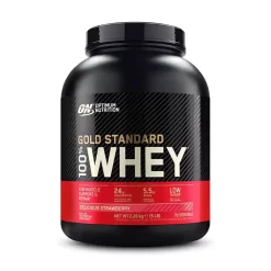 Optimum Nutrition Gold Standard 100% Whey Protein Powder 2.27kg -Fit Life Shop Optimum Nutrition Gold Standard 100 Whey 2.27kg Delicious Strawberry