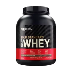 Optimum Nutrition Gold Standard 100% Whey Protein Powder 2.27kg -Fit Life Shop Optimum Nutrition Gold Standard 100 Whey 2.27kg Double Rich Chocolate