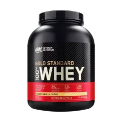 Optimum Nutrition Gold Standard 100% Whey Protein Powder 2.27kg -Fit Life Shop Optimum Nutrition Gold Standard 100 Whey 2.27kg French Vanilla Creme