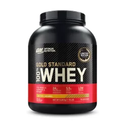 Optimum Nutrition Gold Standard 100% Whey Protein Powder 2.27kg -Fit Life Shop Optimum Nutrition Gold Standard 100 Whey 2.27kg Salted Caramel