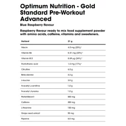 Gold Standard Pre-Workout Advanced – Optimum Nutrition 11 Gold Standard Pre-Workout Advanced – Optimum Nutrition -Fit Life Shop Optimum Nutrition Gold Standard Pre Workout Advanced Nutritional