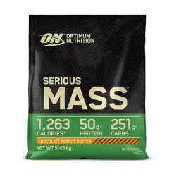 Optimum Nutrition Serious Mass 5.45kg -Fit Life Shop Optimum Nutrition Serious Mass 5kg Chocolate Peanut Butter