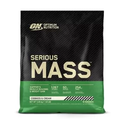 Optimum Nutrition Serious Mass 5.45kg -Fit Life Shop Optimum Nutrition Serious Mass 5kg Cookies Cream