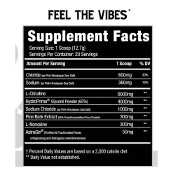 Fit Life Shop -Fit Life Shop Vices and Vibes Compound Pump Ingredients