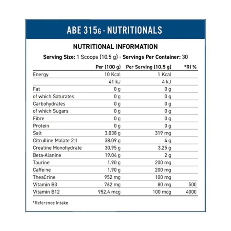Applied Nutrition ABE Pre-Workout 315g 18 Applied Nutrition ABE Pre-Workout 315g - Image 16