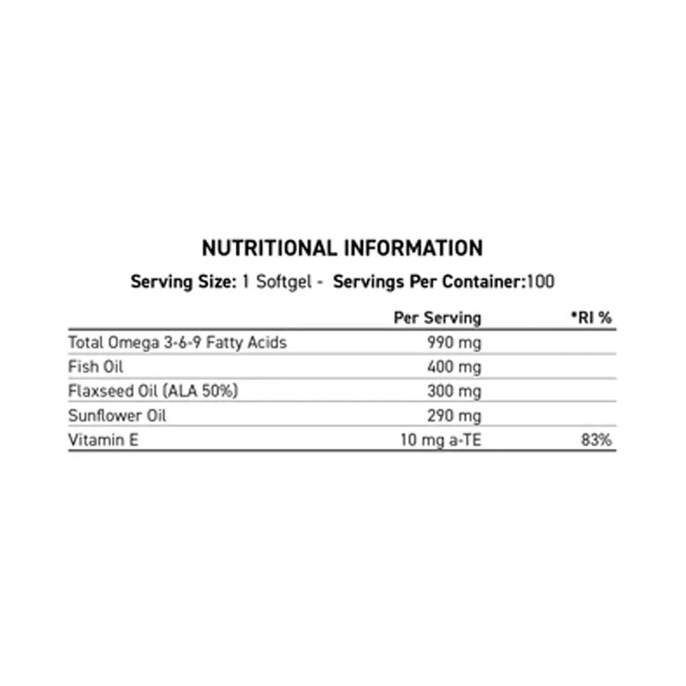 Applied Nutrition Tri-Omega 3-6-9 4 Applied Nutrition Tri-Omega 3-6-9 - Image 2