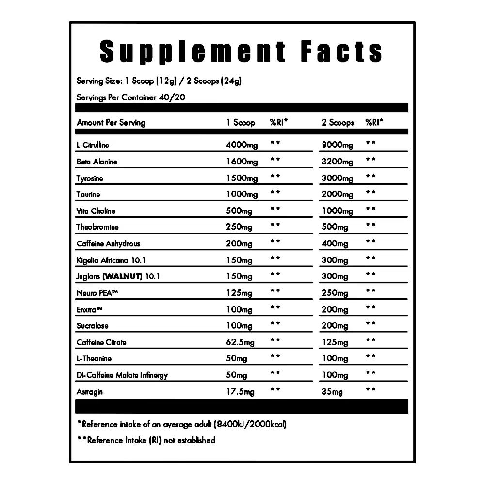 Built Better Nutrition Havok Pre-Workout 4 Built Better Nutrition Havok Pre-Workout - Image 2