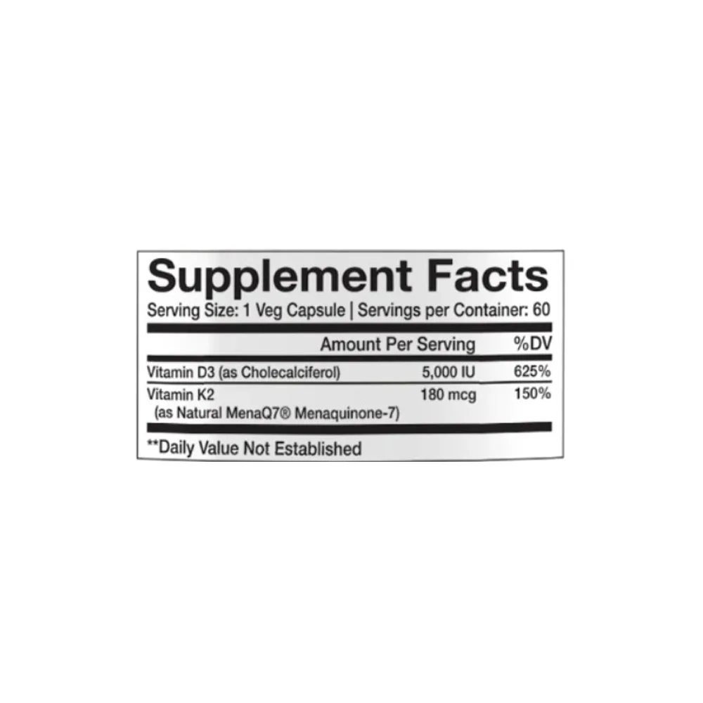 InnovaPharm Essentials Vitamin D3 & K2 4 InnovaPharm Essentials Vitamin D3 & K2 - Image 2