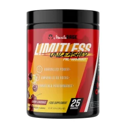 Muscle Rage Limitless Unleashed Pre-Workout -Fit Life Shop limitless unleashed cherry lemonade