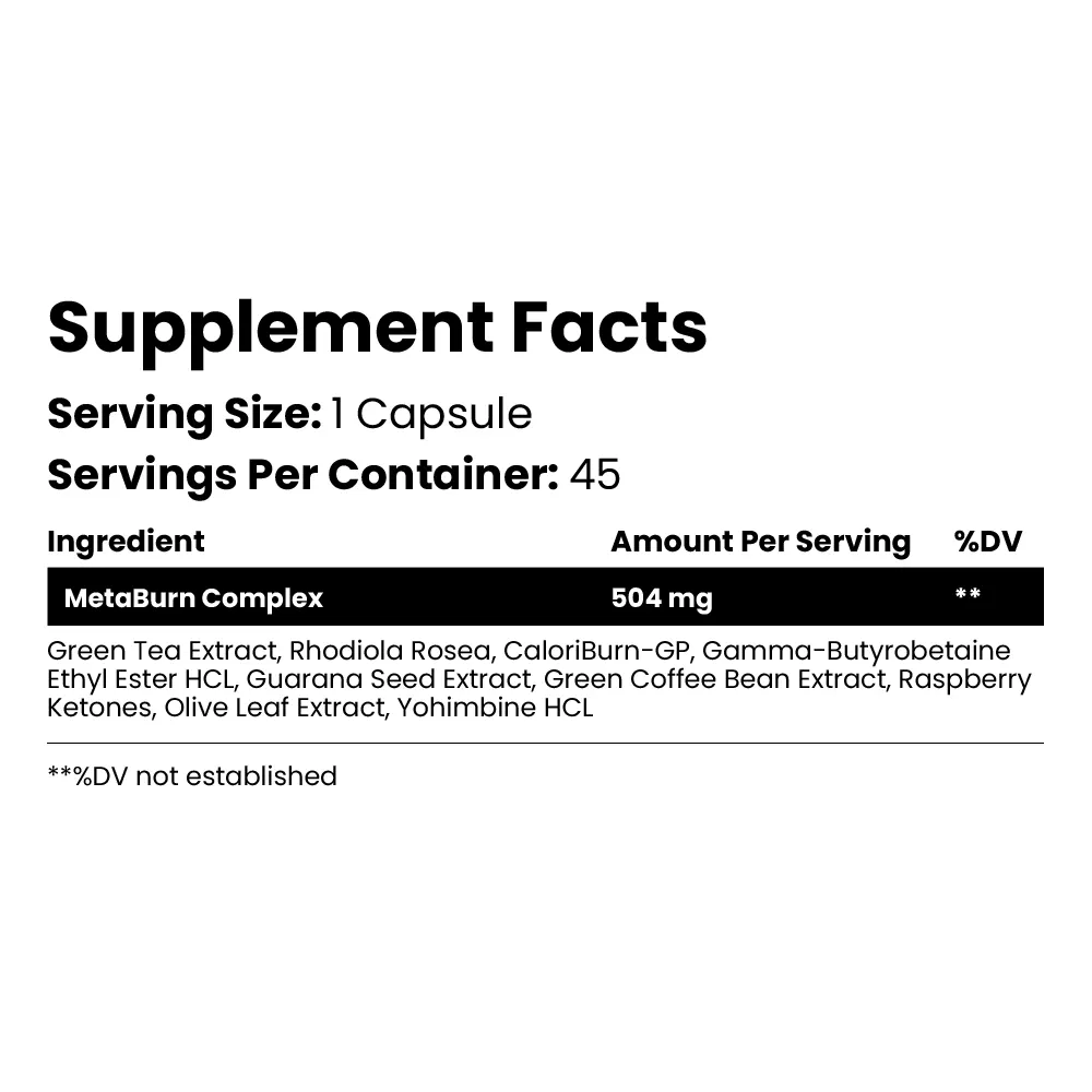METAPharm MetaBurn Thermogenic Fat Burner 4 METAPharm MetaBurn Thermogenic Fat Burner - Image 2