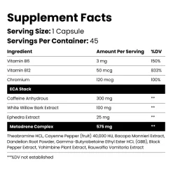 METAPharma Metadrene Fat Burner -Fit Life Shop metapharma metadrene nutritional info