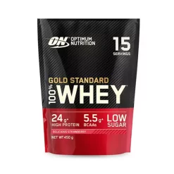 Optimum Nutrition Gold Standard Whey (450g) 15 Servings -Fit Life Shop optimum nutrition gold standard whey 450g delicious strawberry