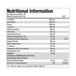 Per4m PRE Advanced Pre-Workout Formula -Fit Life Shop per4m pre workout nutritional info