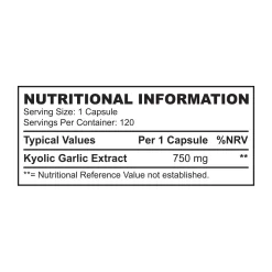 Strom Sports Kyolic Garlic -Fit Life Shop strom sports kyolic garlic nutritional information